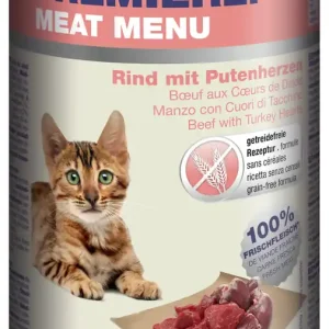 Preiswert PREMIERE Meat Menu Kitten Rind und Putenherz 400 g